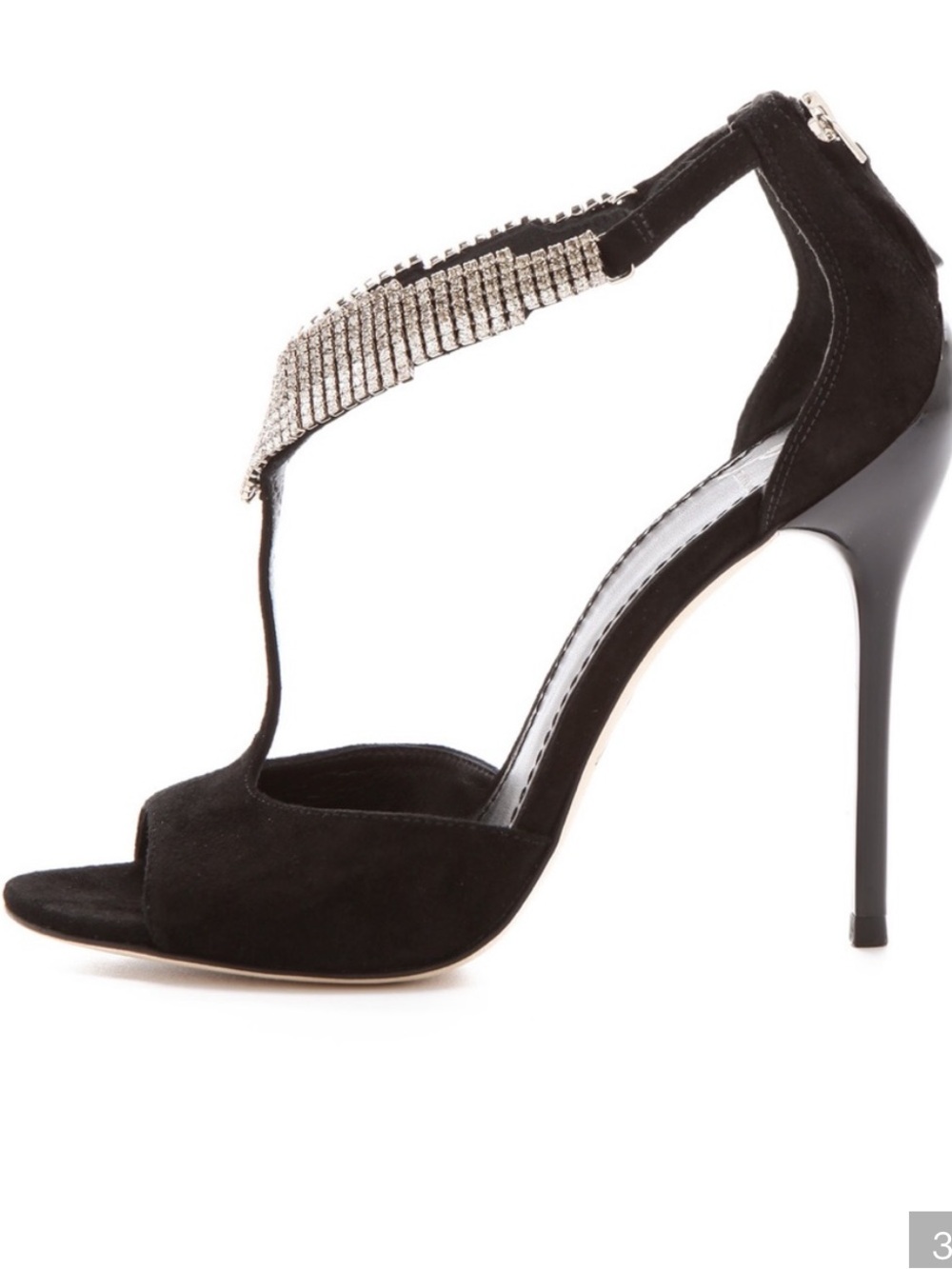 Black Brian Atwood heels with Embellishments. Size 10